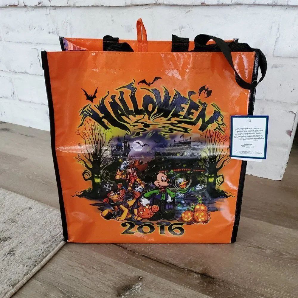Disney Parks Merchandise Halloween 2016 Reusable Tote Bag